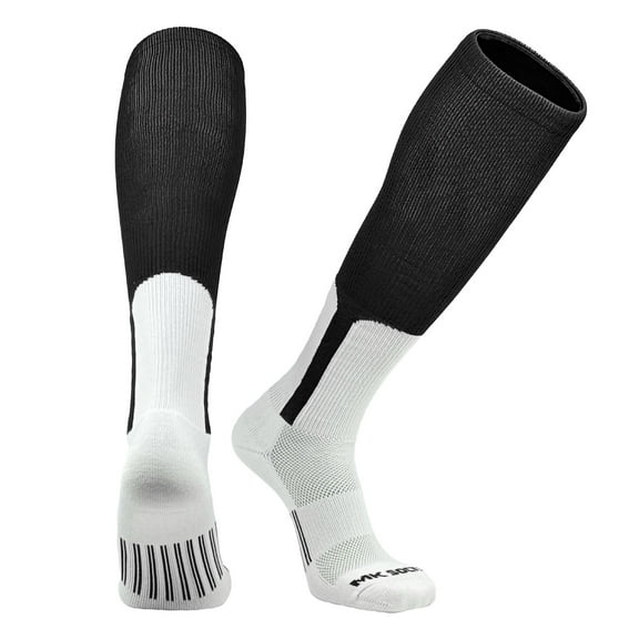 Mk Socks Grand Slam Baseball Softball Knee High Medium Weight Stirrup Socks (Black, S)