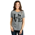 thumbnail image 2 of Love Rottweiler Women's Fashion Relaxed T-Shirt Tee Heather Gray Medium, 2 of 3