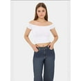 thumbnail image 4 of Off-Shoulder Crop Top, 4 of 5