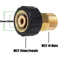 thumbnail image 4 of Pressure Washer Fitting,m22 X 15mm Female Thread To M22 X 14mm Pressure Washer Adapter Parts, 4 of 4