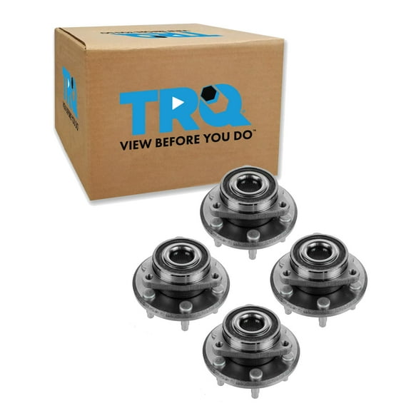 TRQ 4 Piece Kit Wheel Bearing Hub Assembly Front & Rear Set for Acadia Enclave BHA53805 Fits select: 2009-2017 CHEVROLET TRAVERSE, 2007-2016 GMC ACADIA