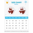 thumbnail image 2 of 3 Pieces Bikini Kids Wrap Criss Cross Swimsuit Little Girls Print Swimwear with Cover Up Beach Skirt 8-14T, 2 of 8