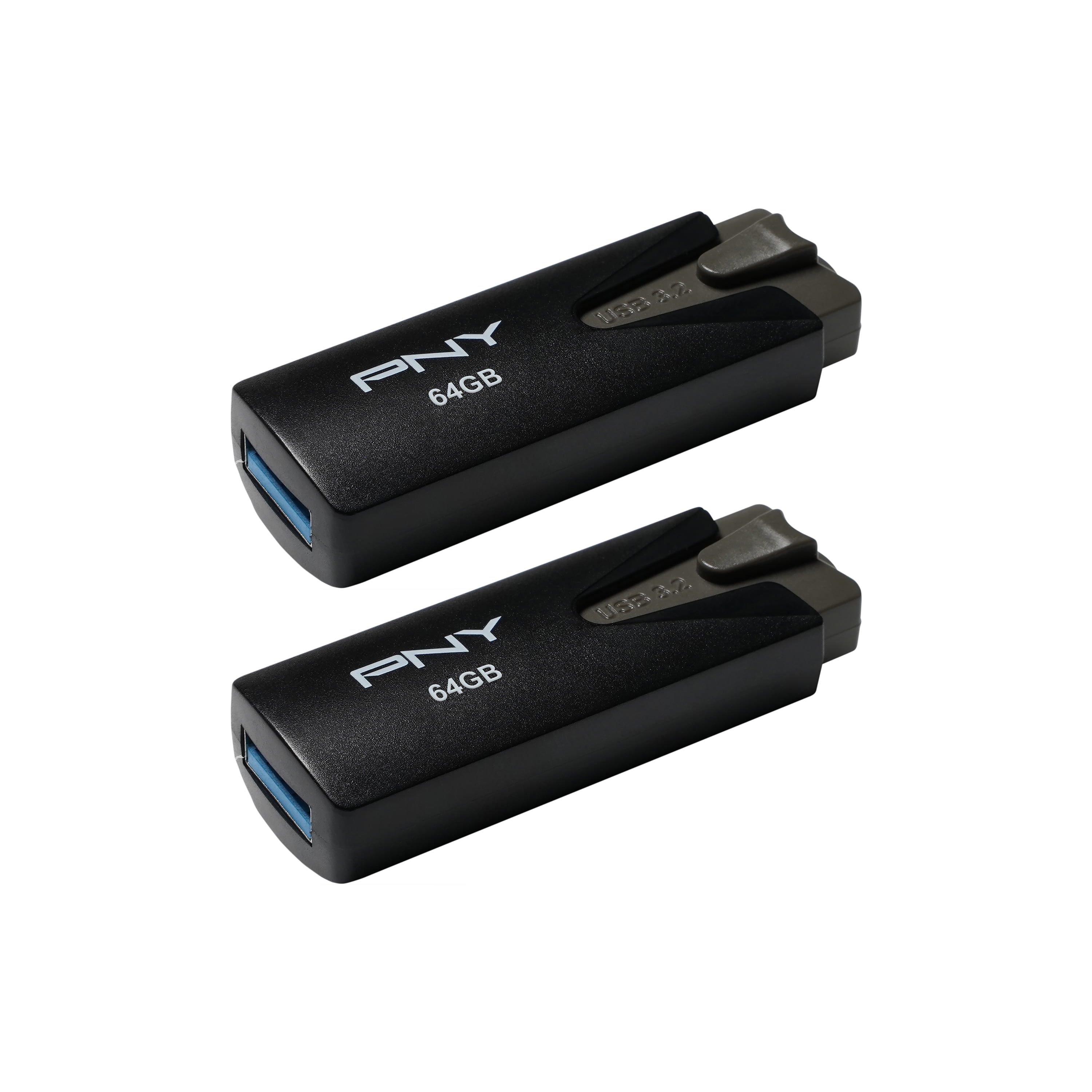 PNY 64GB Elite USB 3.2 Flash Drive 2 Pack - 100MB/s