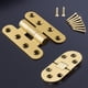 thumbnail image 4 of Bisagras de latón de 2 uds, bisagra plegable en forma de mariposa de 180°, herrajes engrosados para puerta de armario, 4 of 7