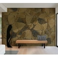 thumbnail image 6 of Tiptophomedecor Background & Patterns Wallpaper Wall Mural - Stone Fantasy Wall, 6 of 8