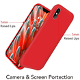 thumbnail image 4 of Case for iPhoneXR case Liquid Silicone Gel Rubber Phone Case, iPhoneXR 6.1 Inch Shockproof Full Body Slim Soft Microfiber Lining Protective Case（RED）, 4 of 5