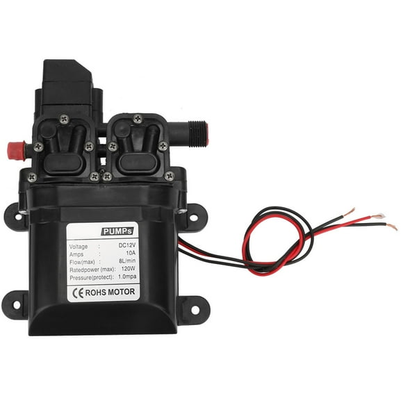 Bomba de agua de diafragma Jadeshay DC 12V 120W autocebante alta A