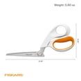 thumbnail image 3 of Fiskars 8-Inch RazorEdge Fabric Shears for Tabletop Cutting, White Sewing Scissors, 3 of 11