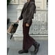 thumbnail image 1 of Chaqueta corta lisa con cordones para mujer, abrigo elegante con cuello en V, manga larga, cálido, Tops de calle, Otoño, 2024, 1 of 4