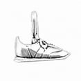 thumbnail image 1 of Sterling Silver 18" 1mm 3D Tennis Shoe Tied Laces And Side Detail Pendant Necklace, 1 of 2