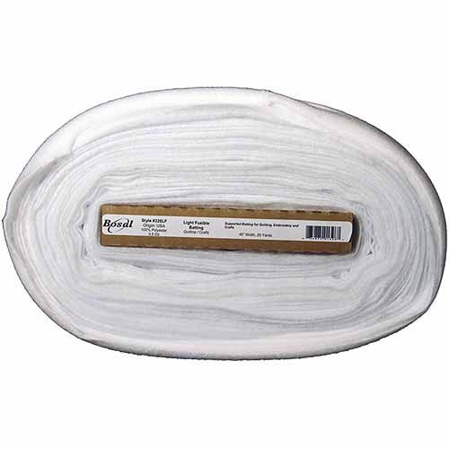 SingleSided Fusible Batting 45" x 25 yds, White