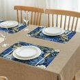 thumbnail image 3 of Pioneer Flower Floral Print Pattern Summer Placemats Table Placemats Set Of 4-Linen Kitchen Washable Placemats Table Mats 12x18 Inch Non-Slip Heat Resistant, 3 of 6
