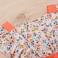 thumbnail image 3 of Gibobby Mameluco polar sin mangas con estampado de flores de verano para niñas pequeñas, prendas de vestir para recién nacidos, ropa para bebés(Naranja, 18-24 Meses), 3 of 5