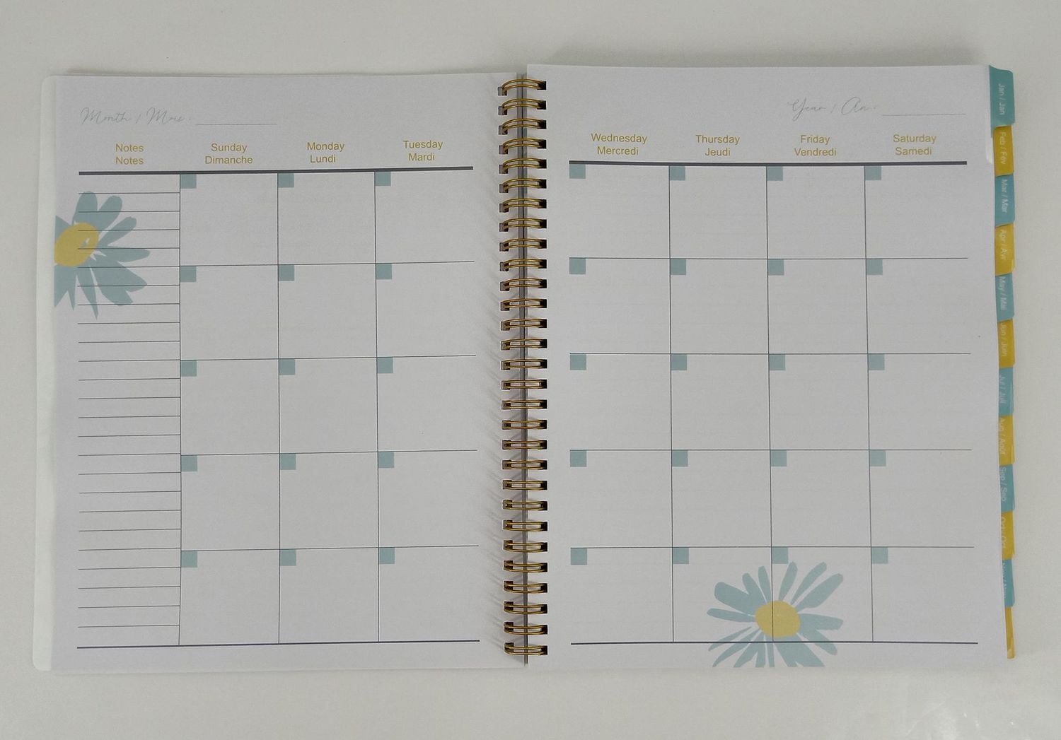 12 MONTH DAILY PLANNER, PLANNER WITH 12 MONTHS