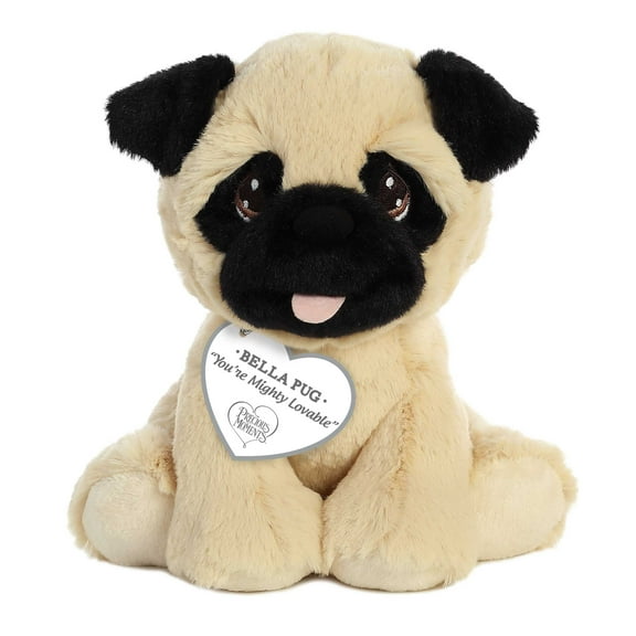 Aurora - Small Brown Precious Moments - 7.5" Bella Pug - Adorable Stuffed Animal
