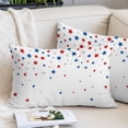 thumbnail image 2 of 4th of July Throw Pillow Covers, Independent Day Red Blue Stars Textured Soft Breathable Pillow Cases with Invisible Zipper for Sleeping, Small Pillowcases for Couch Bed Sofa Chair 16x24 Inches, 2 of 9