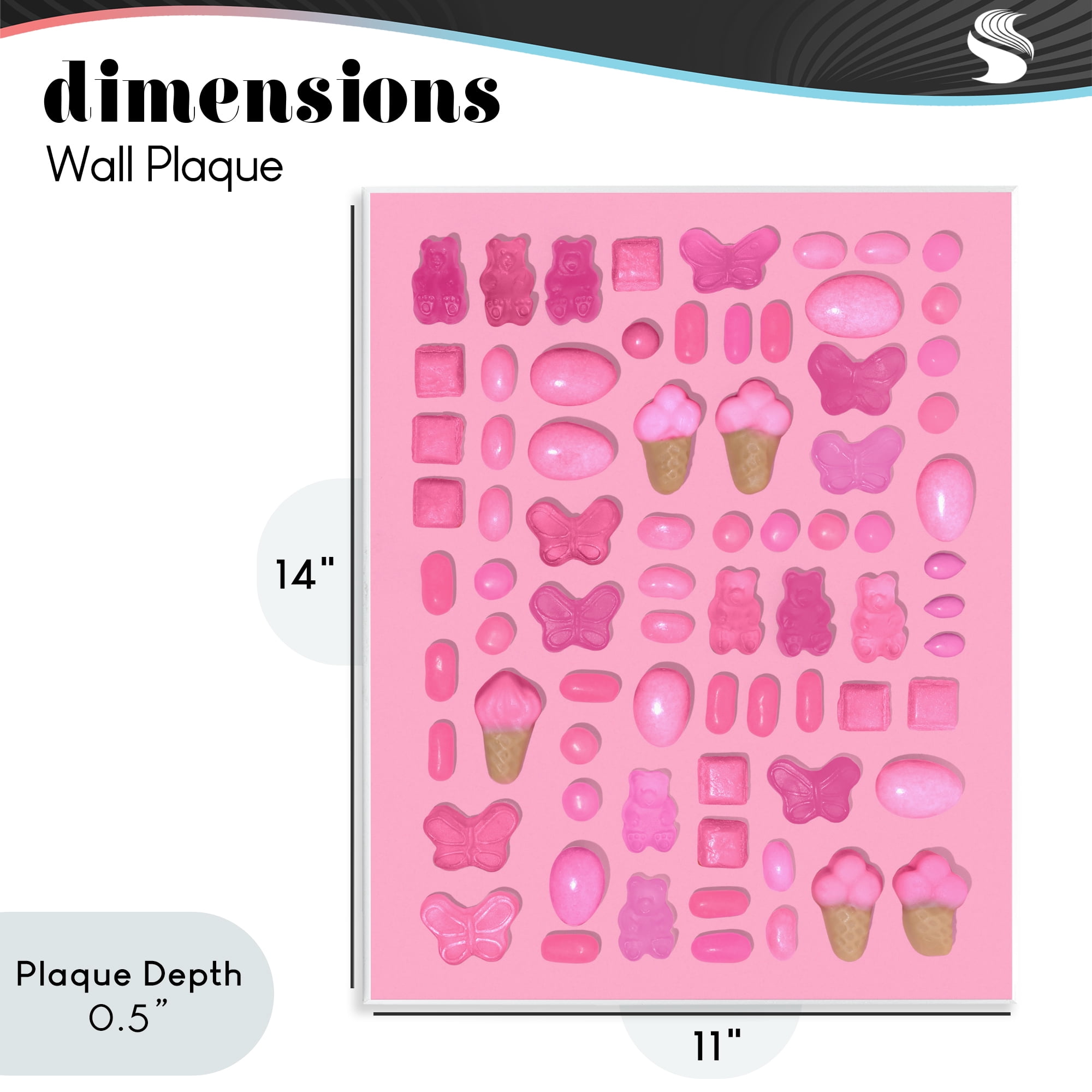 Stupell Industries Pink Toned Candies Wall Plaque Art, design by LISH Creative