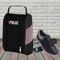 thumbnail image 4 of Bolsa de Zapatos de Golf con Bolsillos, Bota Transpirable Portátil, Portador de Zapatos Deportivos con Soporte de Ventilación, Regalo para Niños, Niña Negro rosa, 4 of 8