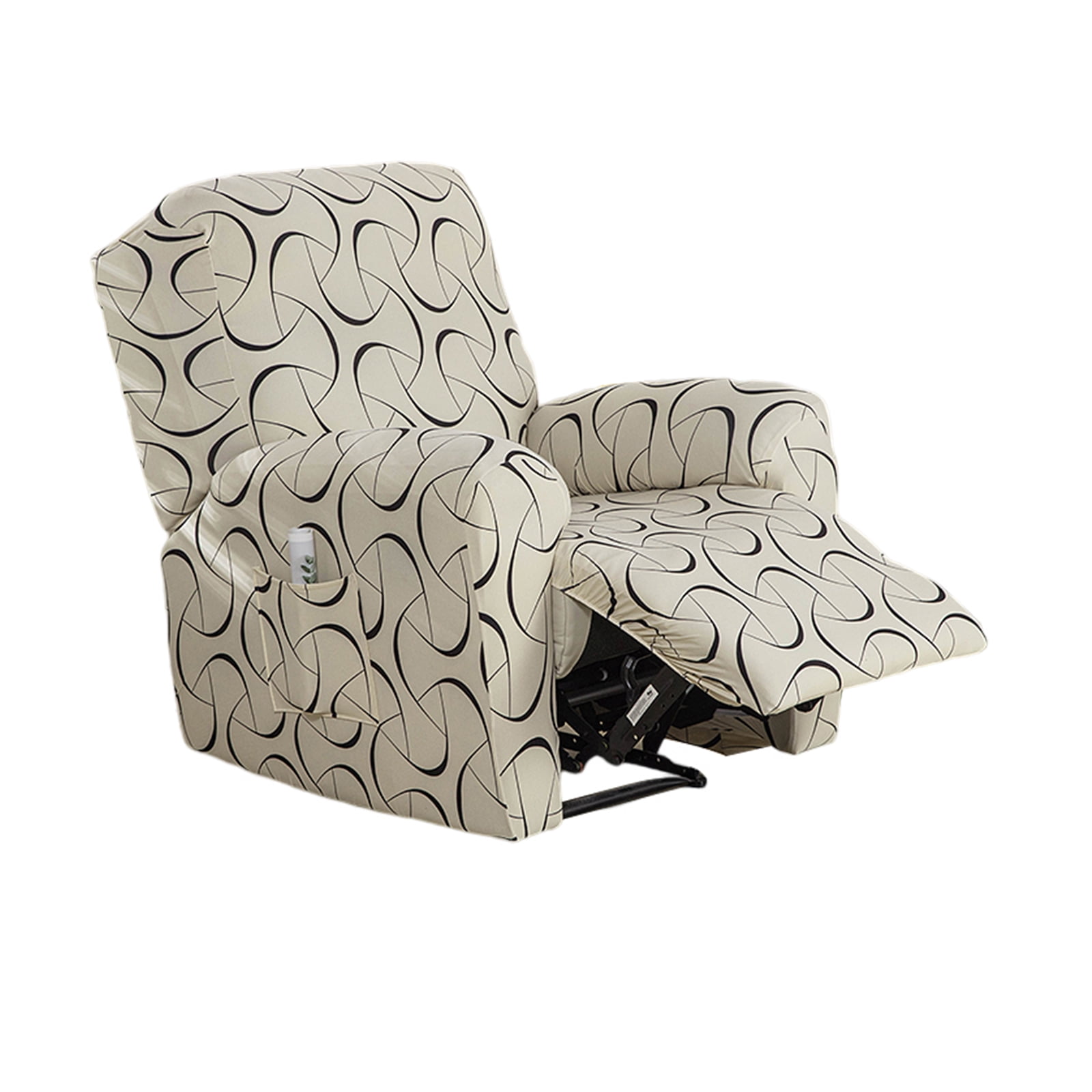 EcoAncheng Recliner Slipcover 4 Piece Recliner Chair Cover with