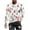 White, variant on Honeeladyy Men's 3D Print T-Shirts Christmas Print Tee Long Sleeve Round Neck Pullover Tops #Sk-White-L