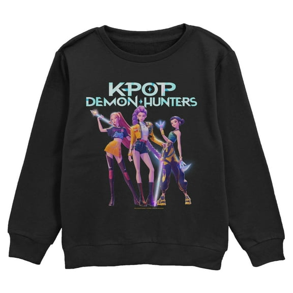 Boys Kpop Demon Hunters Girls Group Shot Sweatshirt