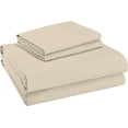 thumbnail image 2 of Pc Premium Queen Sheet Set ( Flat Fitted & Pillow Cases) Cotton Thread Count Cool Crisp & Breathable Queen Bed Sheet Set Deep Pocket Percale Sheets Light, 2 of 8