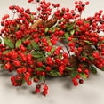 thumbnail image 3 of KAKOWELY Christmas Artificial Berry Red 200Pcs 0.6X0.6X0.6In, 3 of 10