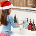 thumbnail image 3 of 300ml Snowman and Christmas Tree Soap Dispenser Glass Bottle Holiday Themed Liquid Dispenser for Hand Soap Lotion Bathroom Kitchen Counter Seasonal Decor, 3 of 7