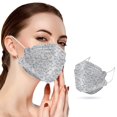 thumbnail image 2 of Dsscvnef 50PCS Adults Daily Beautiful Lace Prints 4 Layer Disposable Face, 2 of 8