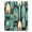 Blue, Pattern 13, variant on ODIKA 4'x6' Machine Washable Non-Slip Area Rug, Beachy Teal High Traffic Rug, Blue, 1009218