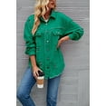 thumbnail image 2 of Solid Color Distressed Jacket, Dark Olive, Small, 2 of 5
