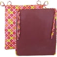 thumbnail image 3 of Klear Vu Porch Rocking Chair Cushions Set, Suitable for Living Room Rockers, Stylish Seat and Back Pads Include Non-Slip Bottom + Fabric Ties, 20" X 17" X 2, Pink Bead, 3 of 4