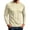 Beige, variant on Mens Ice Silk Mesh Basic Tees Long Sleeve Crewneck Breathable Lightweight Stretchy Flex Shirts UPF Sun Protection Active Daily Tops