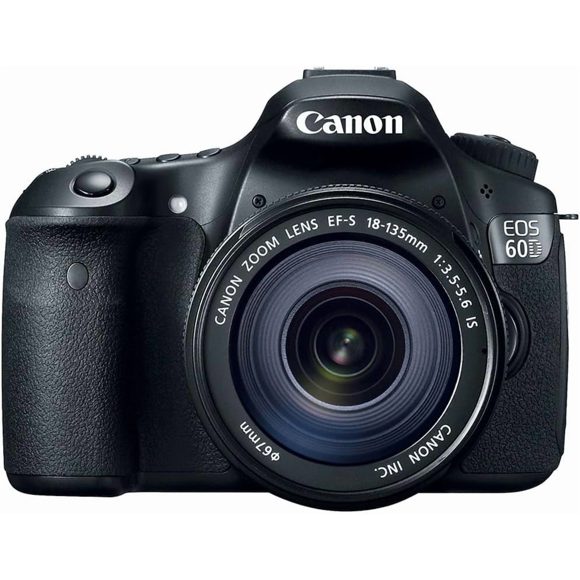 Canon EOS 60D DSLR Camera 18MP + 18-135mm Lens (International Model) (No Manufacturer Warranty)