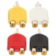 thumbnail image 1 of 4 divisores RCA macho a doble RCA hembra, adaptador Y, adaptador doble RCA hembra., 1 of 7