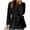 Black, variant on Yigetop Business Casual Outfits for Women, Turn Down Collar Tie Up Women Elegant Lady Long Sleeve with Belt Fitted Blazers for Women Black L