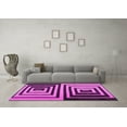 thumbnail image 3 of Ahgly Company Indoor Rectangle Abstract Pink Contemporary Area Rugs, 4' x 6', 3 of 4