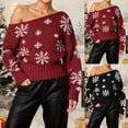 thumbnail image 2 of Zhanying Trendy Clothes Everyday Wear Winter Style Knit Sweater Ugly Holiday Sweater for Office Party, 2 of 6