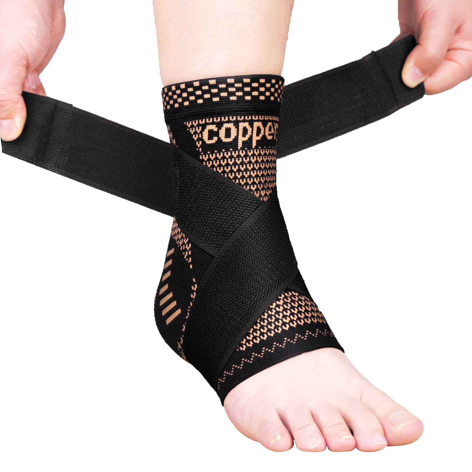 Ankle brace for men and women,copper ankle support ，achilles tendon