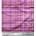 thumbnail image 1 of Soimoi Rayon Fabric Plaid Check Printed Fabric 1 Yard 42 Inch Wide, 1 of 3