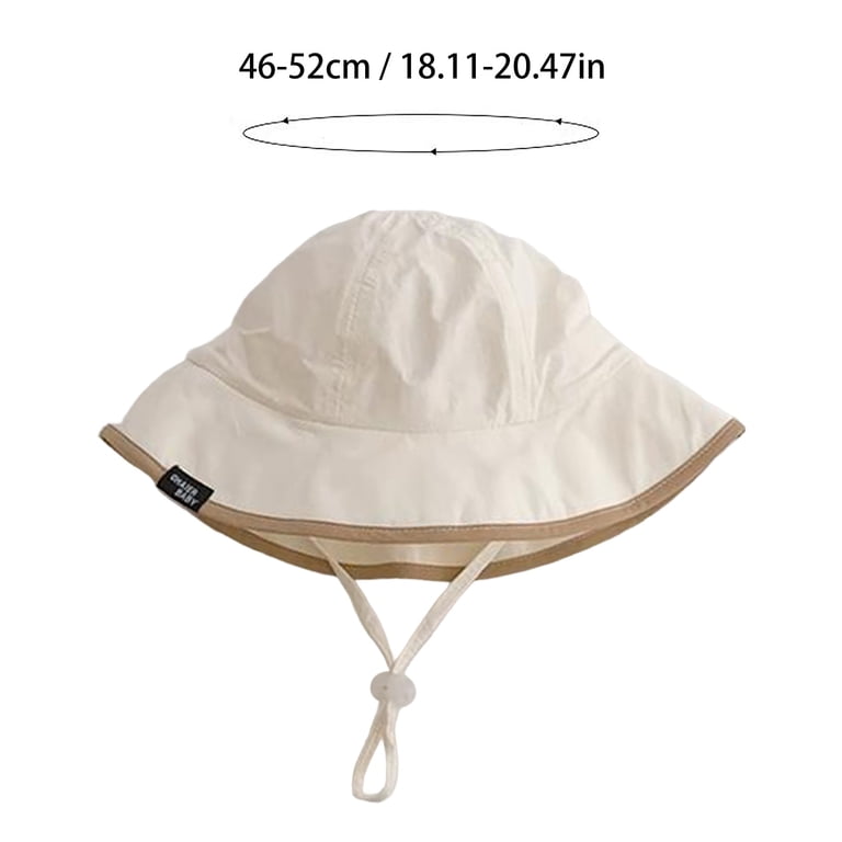 QHFBli Kids Adjustable Chin Strap Sun Hats Waterproof Bucket  display picture 1