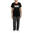 thumbnail image 4 of CafePress - California Women's Light Pajamas - Women's Short Sleeve Print T-Shirt and Pants Dark Cotton Pajama Set, 4 of 7