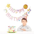 thumbnail image 3 of Billuyoard Calcomanía de pared destacada con pancarta de cumpleaños única de arcoíris para decoraciones para fiesta de cumpleaños Kits de decoración para fiestas, 3 of 6