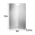 thumbnail image 2 of Large Stainless Steel Cutting Board Set , Titanium Cutting Boards for Kitchen Non Toxic,Double-Sided Chopping Boards for Raw & Cooked Food, Handles Included, Dishwasher Safe, 2 of 6