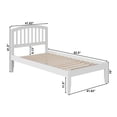 thumbnail image 5 of Leo & Lacey Richmond Twin XL Solid Wood Platform Bed in White, 5 of 5