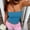 #1_Blue, variant on Sexy Sleeveless Shirts for Women，Women'S Striped Tube Top Strapless Ruched Slim Fit Y2K Crop Bandeau Tops