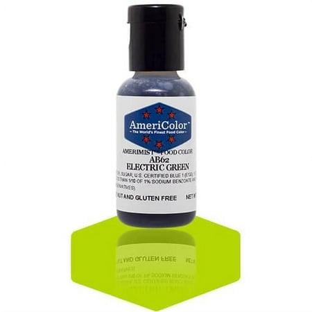 AmeriColor AmeriMist Electric Green, .65 Ounce, Airbrush Food Color
