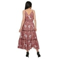 thumbnail image 4 of Moomaya Cotton V Neck Sleeveless Long maxi Dress Spaghetti Strap Casual Clothing, 4 of 6