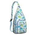 thumbnail image 1 of Dinosaur Era Sling Tote - Prehistoric Pattern Bag, Eco-Friendly Cooler for Picnics & Daily Commute, 1 of 4