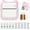 Pink, variant on Mini Printer, Portable Thermal Sticker Printer, Inkless Pocket Printer Compatible with iOS & Android, Portable Receipt Printer for Photo Journal Notes Memo with 10 Rolls Paper & 5 Color Pens